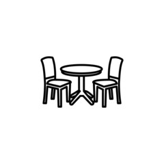 Summer Cafe icon in vector. Logotype