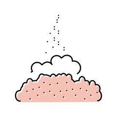 medical powder pharmaceutical production color icon vector illustration