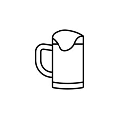 Beer Glass icon in vector. Logotype