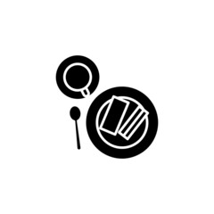 Coffee And Cake icon in vector. Logotype