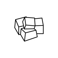 Coffee Jelly icon in vector. Logotype