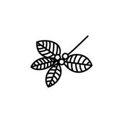 Fototapeta na wymiar Coffee Tree Branch icon in vector. Logotype