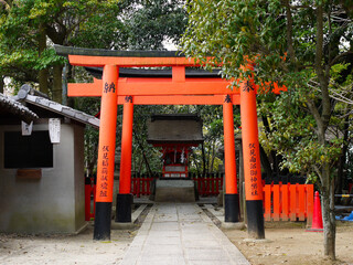 京都市伏見区の御香宮神社にある鳥居