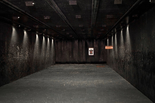 Target rows at a shooting range