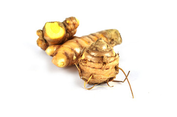 ginger root isolated on white