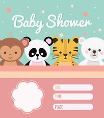baby shower little animals