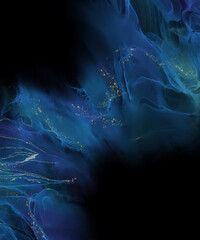 Elegant banner template design with color paint.