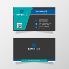 Corporate business card template design.