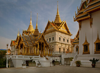 Naklejka premium The Grand Palace is a complex of buildings at the heart of Bangkok, Thailand.