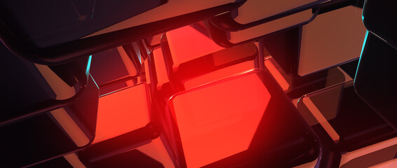 Business explore metaverse technology with blockchain network connecting. Smart city digital world metaverse. Cryptographic city inside metaverse. landing page for technology website design.