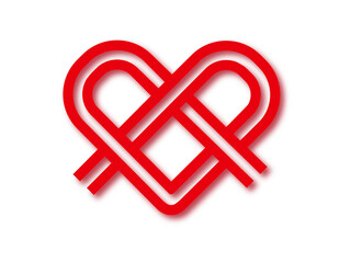 Creative Heart Concept Logo Design Template. Vector