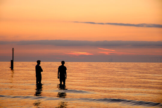 Sunset Swim at Golden hour