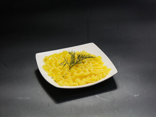 Mashed potato in the bowl