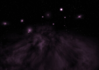 Small part of an infinite star field