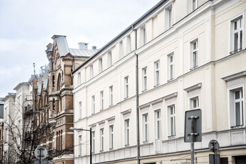 Fototapeta na wymiar Street view of Old Town Warsaw, Poland