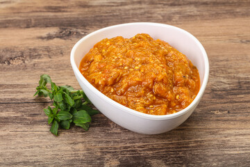 Caucasian cuisine - Mangal salad with vegetables