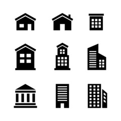 Fototapeta premium Set of building design vector collection