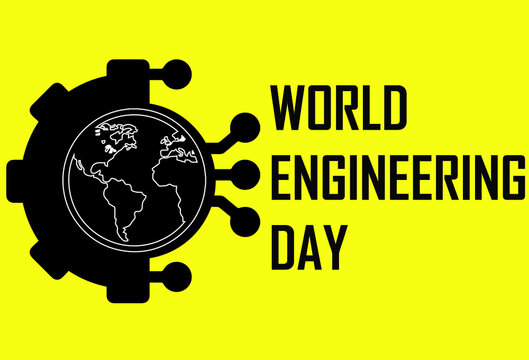 World engineering day. 5 december world engineers day. vector