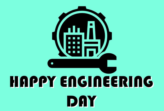 World engineers day and labor day. illustration of Happy Engineer's day-15 September. vector