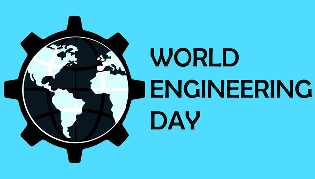 World engineering day logo template vector illustration. Happy engineering day. 15 September Happy Engineer's day. globe  engineer's cap. vector illustration