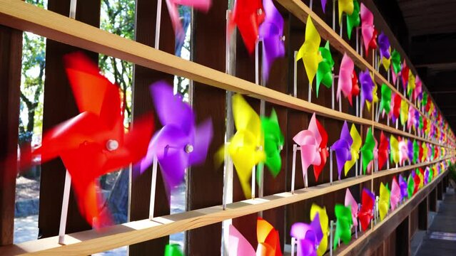 風車　白鳥神社(香川県東かがわ市)