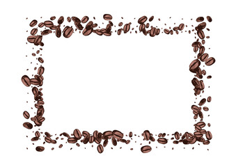 Brown Pile Roasted Vector White Background.