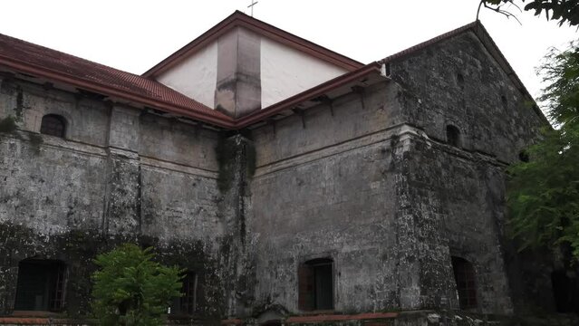 Part of the Santa Monica Parish church in Pan-ay, Capiz, Philippines. It was built in 1774 and is home to the biggest church bell in Southeast Asia.