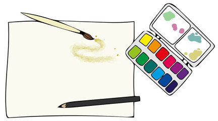 watercolor palette
