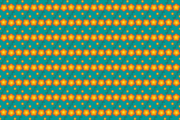 Floral Endless Seamless Pattern With Bright Colors