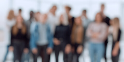 background image of a group of diverse young people