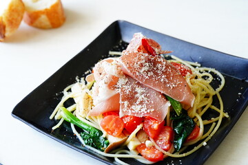 生ハムパスタ