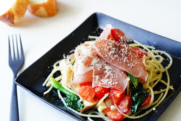 生ハムパスタ