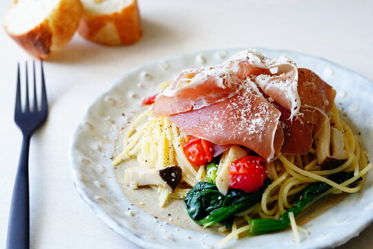 生ハムパスタ