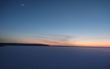 sunset over the sea