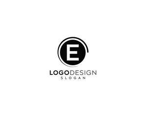 Obraz premium Minimalist letter E Logo Design