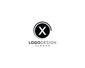 Minimalist letter X Logo Design