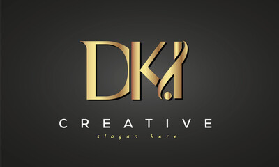 DKI creative luxury logo design