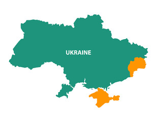 ukraine map before war, vector illustration 