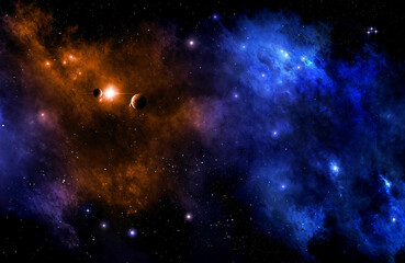 Fototapeta premium Dust and Gas of deep dark space