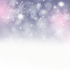 Fototapeta premium holiday snow fall illustration