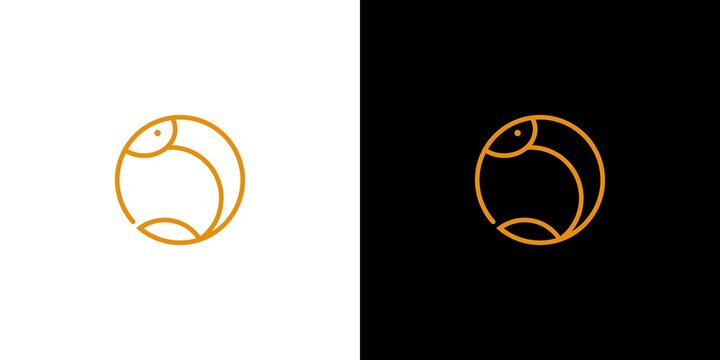 Unique and modern O letter initial shrimp logo design