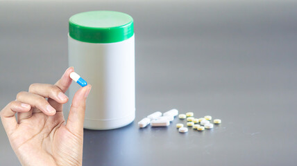 Concept of pharmaceutical products in pill form.