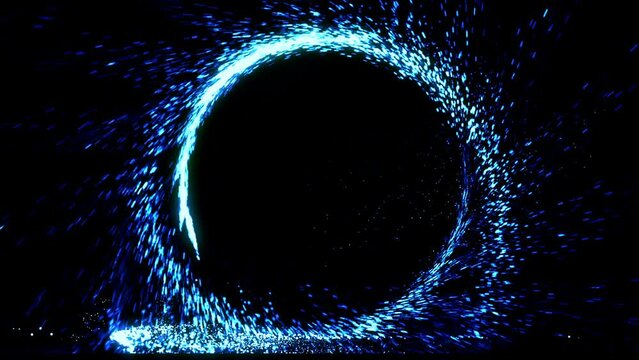 Orange Portal With Sparks