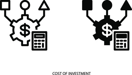 Cost of investment icon 