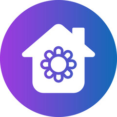 house gradient icon