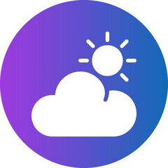 sunshine gradient icon