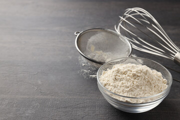 Concept of cooking cake, space for text