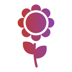flower gradient icon