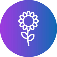 sunflower gradient icon