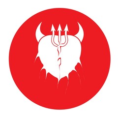 Devil horn Vector icon